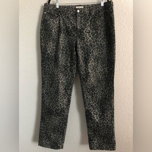 Jones New York! Animal Print Pants Sz 14W